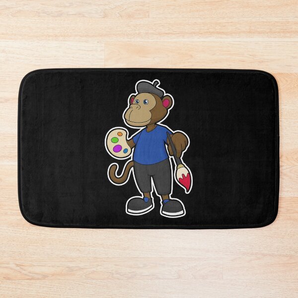 Item preview, Monkey as Painter with Paint & Brush designed and sold by Snabdesign84.