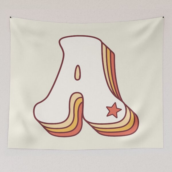 Item preview, Letter A Retro designed and sold by OkihanaShop.