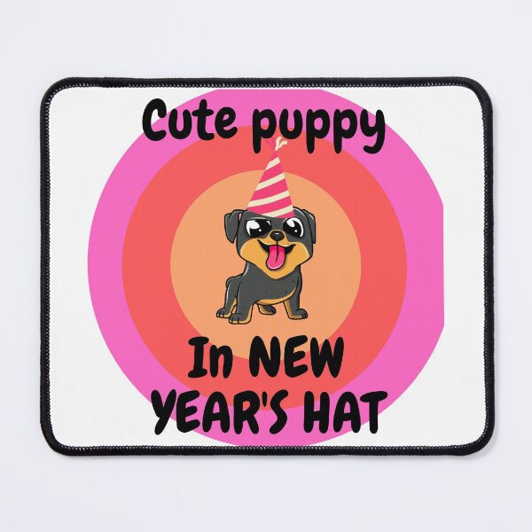 Item preview, Cute Puppy In a New Year's Hat designed and sold by TheGoodOne1.