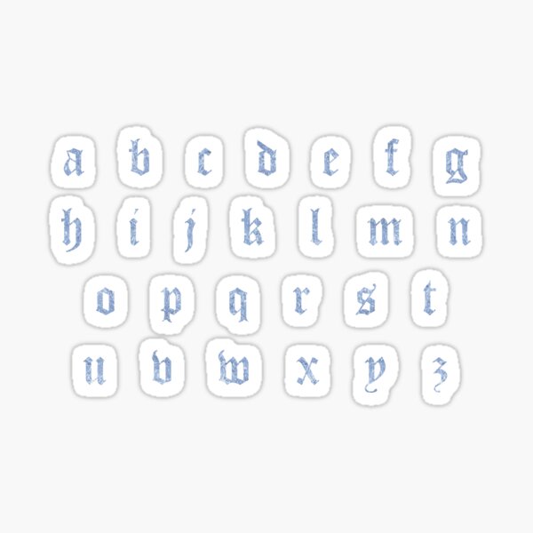 Anita's Modern Alphabet Outline Stickers - Silver