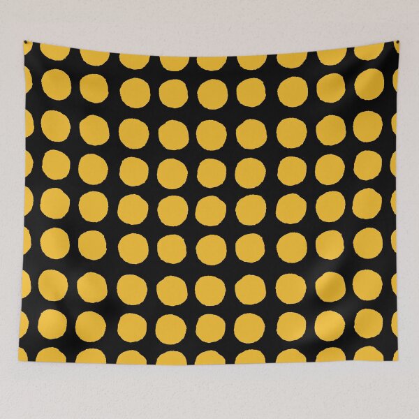 Item preview, Orange and Black Abstract Polka Dot Pattern Coordinates W/ Farrow and Ball Babouche No.223 2022 Popular Color - Colour - Hue designed and sold by ColorOfTheYears.