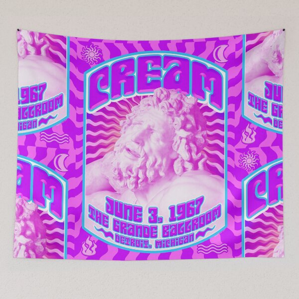 Item preview, Psychedelic Poster - Cream / The Grande Ballroom, Detroit / June 3, 1967  designed and sold by Martin Geller.