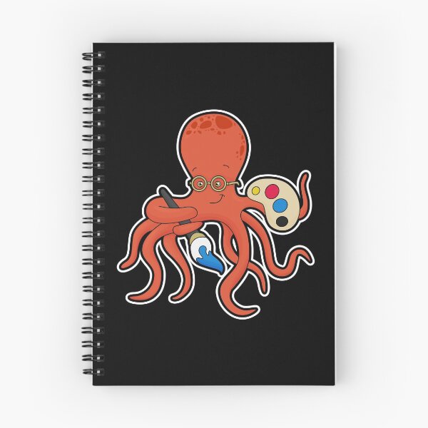 Item preview, Octopus Painter Paintbrush Painting designed and sold by Snabdesign84.