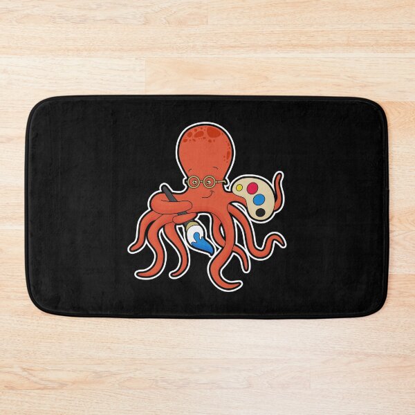 Item preview, Octopus as Painter with Paint & Brush designed and sold by Snabdesign84.