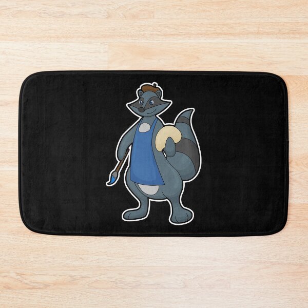 Item preview, Racoon as Painter with Paintbrush designed and sold by Snabdesign84.