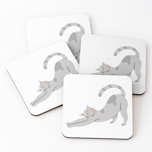 Item preview, Cat stretching designed and sold by happyfunshop.