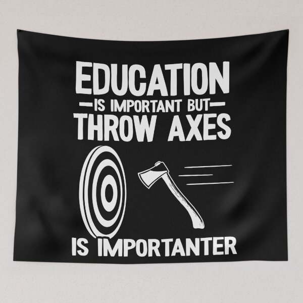 Item preview, Education & Axe Throwing Quote Hobby Funny Gift designed and sold by Stronzi.