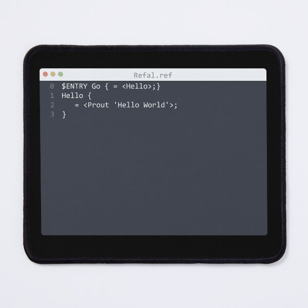 Item preview, . Refal language Hello World program sample in editor window designed and sold by IuriiVlasenko.