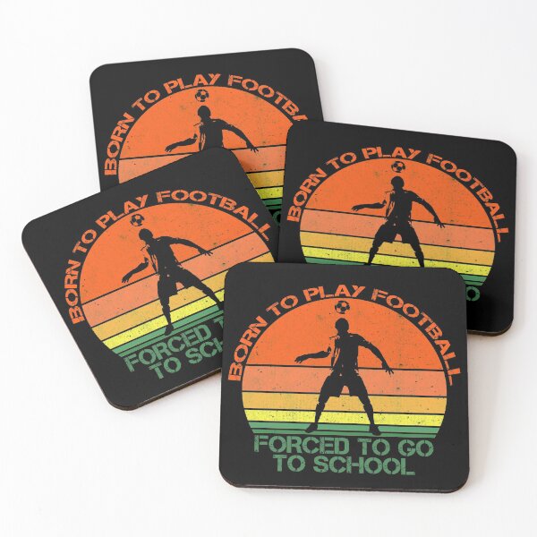 Item preview, Funny kids football design, born to play football forced to go to school. designed and sold by NobelFashion.