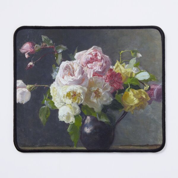 Item preview, Lucien Biva Sill Life Roses in a Vase designed and sold by DiscoGypsyFish.