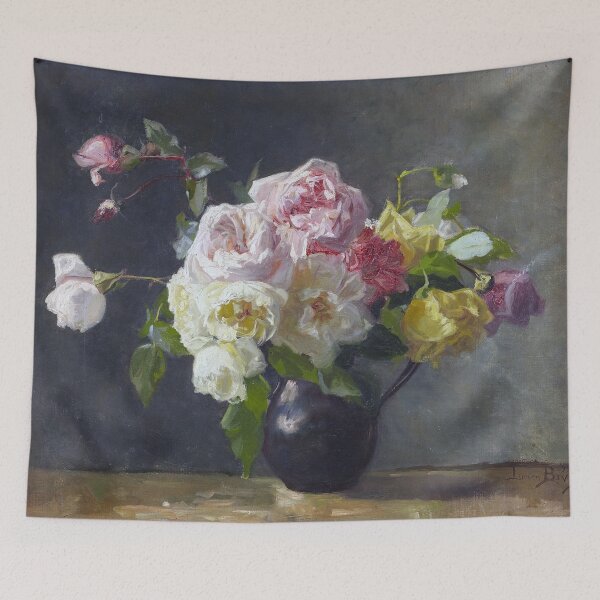 Item preview, Lucien Biva Sill Life Roses in a Vase designed and sold by DiscoGypsyFish.