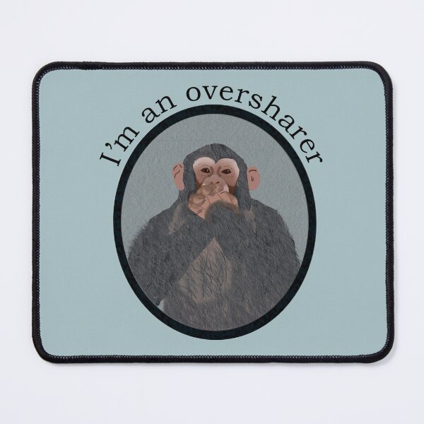 Item preview, Oversharing Chimpanzee designed and sold by Amy Hadden.
