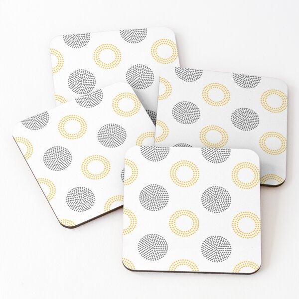 Item preview, Orange Gray and White Circle and Polka Dot Pattern Coordinates W/ Farrow and Ball Babouche No.223 2022 Popular Color - Colour - Hue designed and sold by ColorOfTheYears.