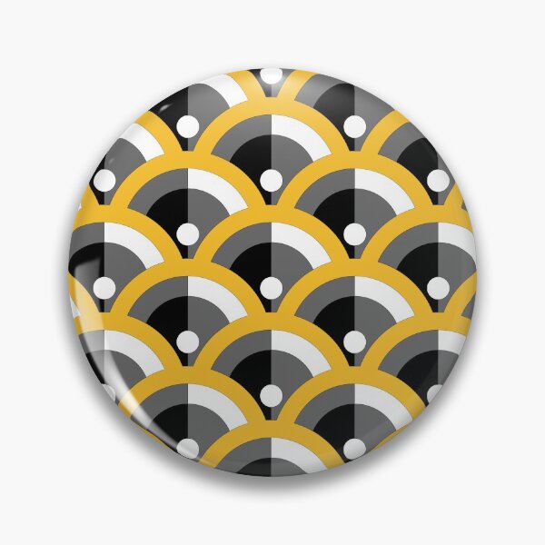 Artikelvorschau, Orange Gray Black White Scallop Polka Dot Pattern Coordinates W/ Farrow and Ball Babouche No.223 2022 Popular Color - Colour - Hue entworfen und verkauft von ColorOfTheYears.