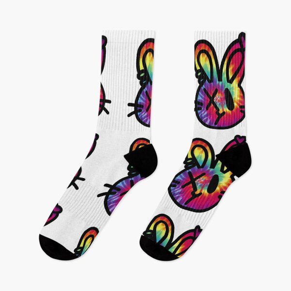 Item preview, Tie dye bunny black designed and sold by VisioN-SanS.