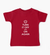 Keep Calm - Turn It Off and On Again Baby Tee