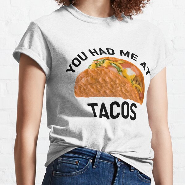 Taco Belle Crop Top Funny Tacos Shirt 