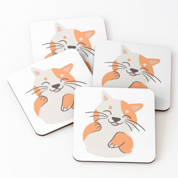 Item preview, Cute cat waving designed and sold by happyfunshop.