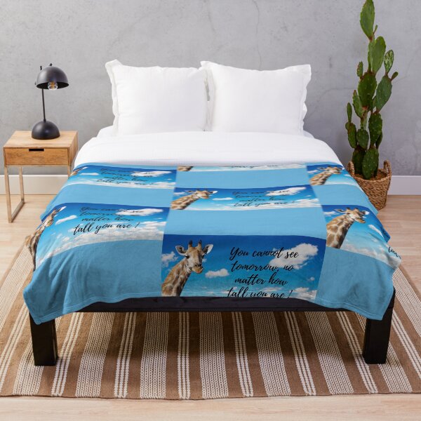 Artikelvorschau, Giraffe Humble Quote - Du kannst den morgigen Tag nicht sehen, egal wie groß du bist! Tierliebhaber, wilde Tiere entworfen und verkauft von AccessMyself.