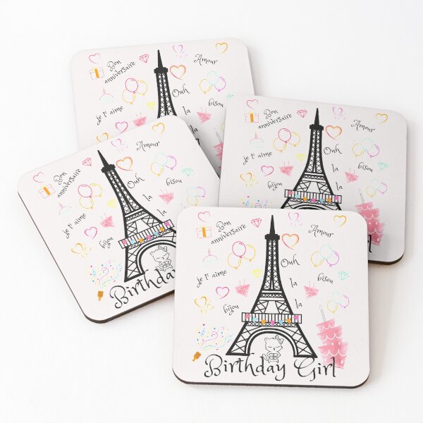 Item preview, Paris Eiffel Tower Birthday designed and sold by Rarito.