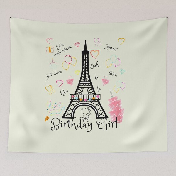 Item preview, Paris Eiffel Tower Birthday designed and sold by Rarito.
