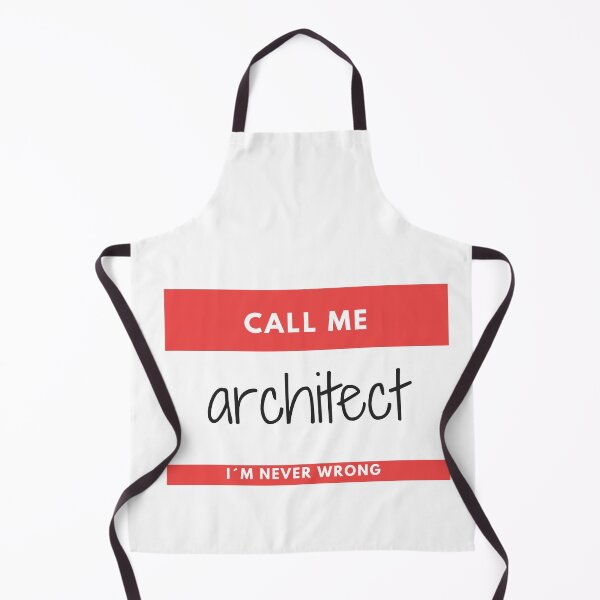 Item preview, Call me Architect, I´m never wrong - Architecture name tag designed and sold by SLGA-Designs.