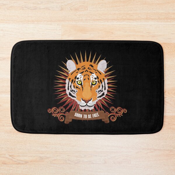 Item preview, Born to be free tiger head t-shirt | tiger head t-shirt  designed and sold by KARTICK DUTTA.