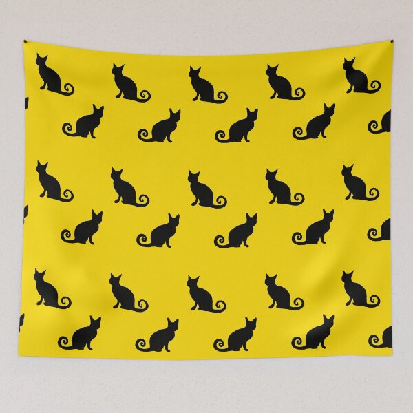 Item preview, Yellow and Black cat print designed and sold by DemonicGloom.