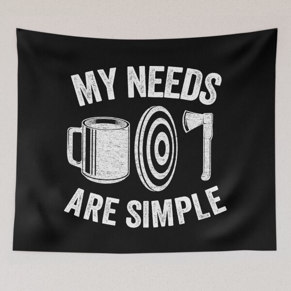 Item preview, Axe Throwing Coffee Gift Funny My Needs Are Simple designed and sold by Stronzi.