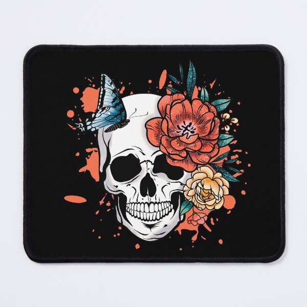 Item preview, Skull With Floral|Let’s Get Spooky designed and sold by yousseftalat2.
