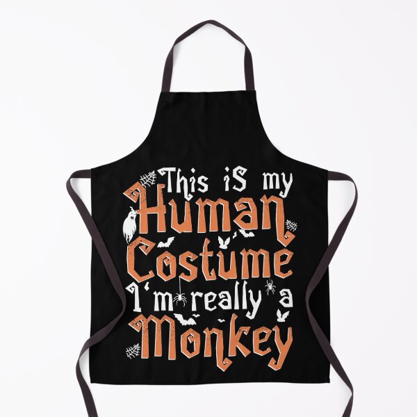 Item preview, This Is My Human Costume I'm Really A Monkey - Halloween print designed and sold by theodoros20.