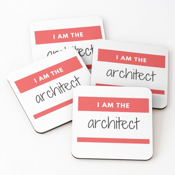 Item preview, I am the Architect - Architecture name tag designed and sold by SLGA-Designs.