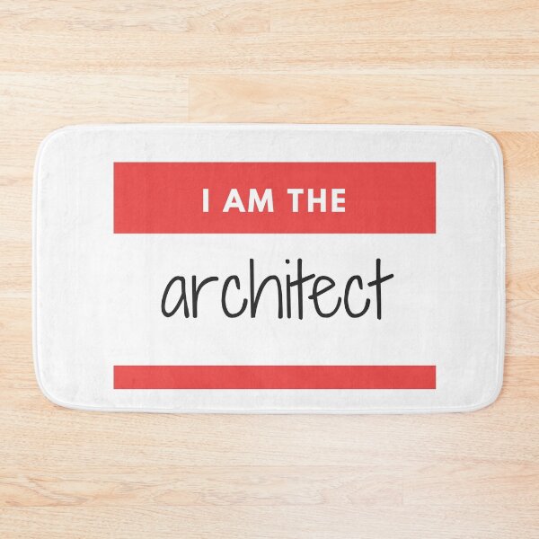Item preview, I am the Architect - Architecture name tag designed and sold by SLGA-Designs.