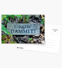 "Gardening Directions" Postcards