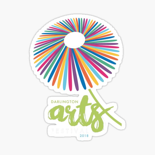 2018 Darlington Arts Festival edition Design by Allie Cormack Sticker