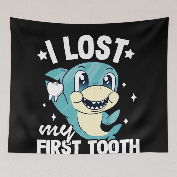 Item preview, I Lost My First Tooth Tooth Fairy Teeth Out Shark Boys designed and sold by Stronzi.