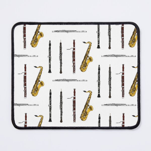 Item preview, Woodwind Instruments Sticker Pack Pattern designed and sold by doodlerob.