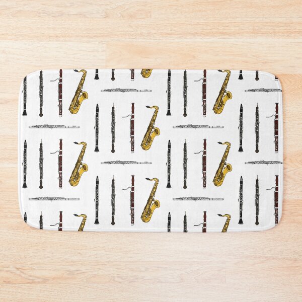 Item preview, Woodwind Instruments Sticker Pack Pattern designed and sold by doodlerob.