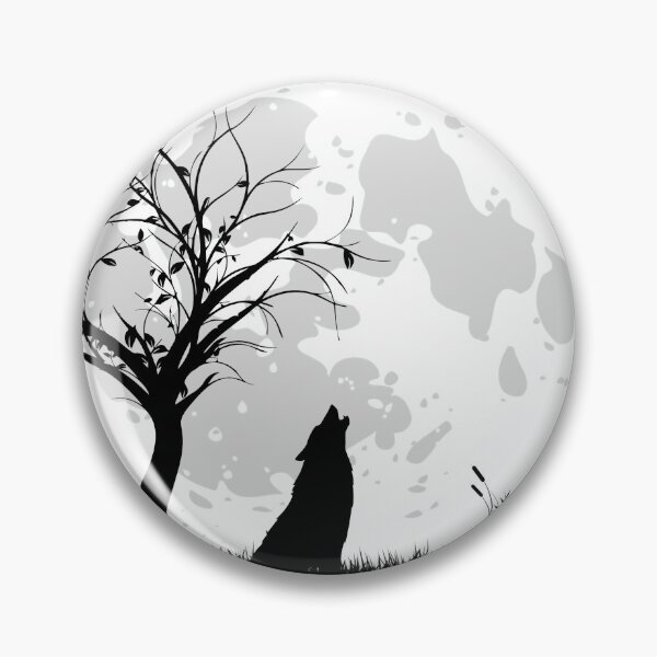 Item preview, Wolf howling in the full moon designed and sold by INSOMNIAC101.