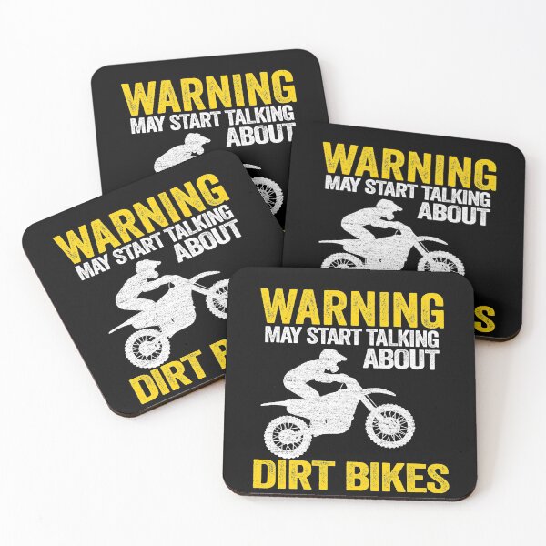 Item preview, Warning May Start Talking About Dirt Bikes Funny Motocross designed and sold by Stronzi.