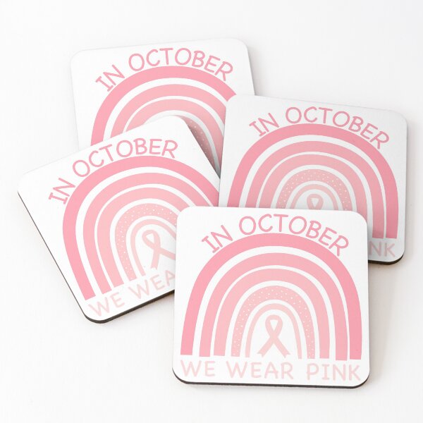 Item preview, In October We Wear Pink Rainbow Breast Cancer Awareness designed and sold by CocktailDesigns.