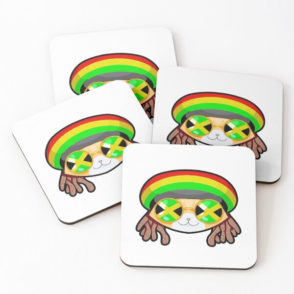Item preview, Good Vibes Only Cat - Jamaica Flag - Rasta Kitten designed and sold by SpecialAttacks.