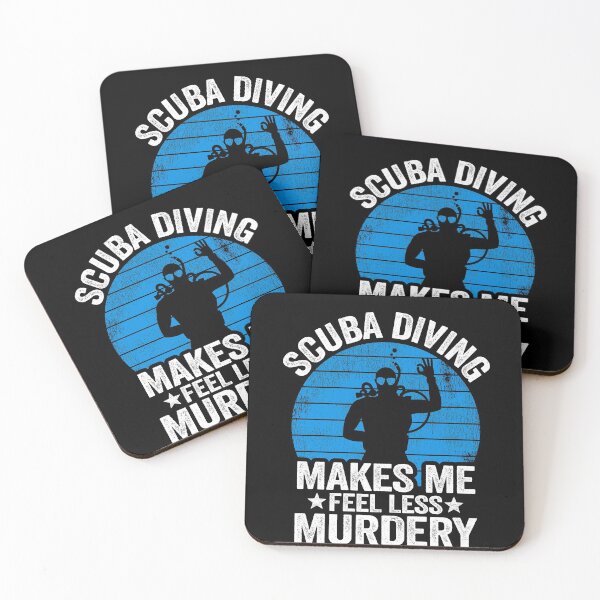 Item preview, Scuba Diving Gift Murdery Funny Diver Quote Divers designed and sold by Stronzi.