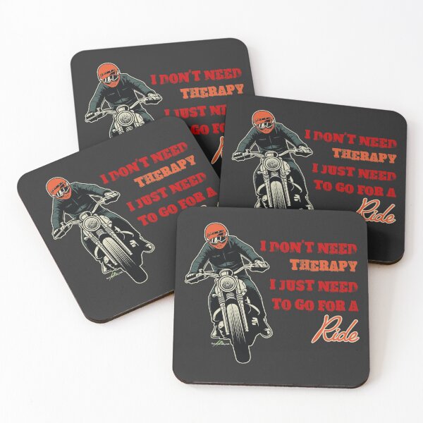 Item preview, I don't need therapy I need a RIDE - Motorcycle t-shirt designed and sold by OuterShellUK.