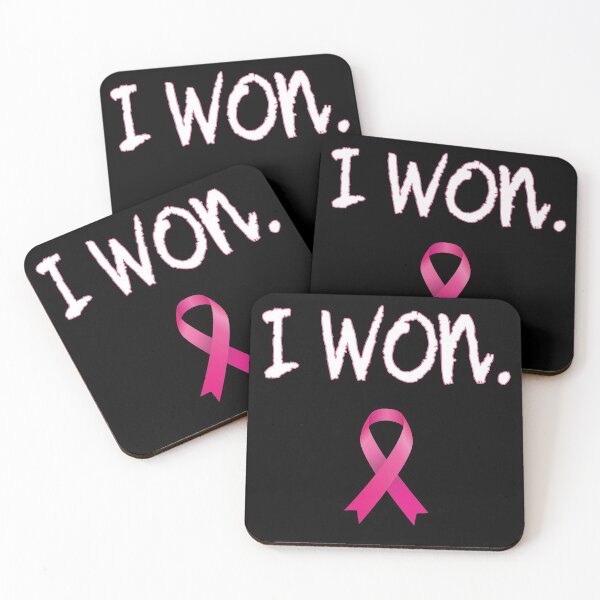 Item preview, Breast Cancer Awareness Shirt Pink Ribbon I Won Survivor designed and sold by CocktailDesigns.