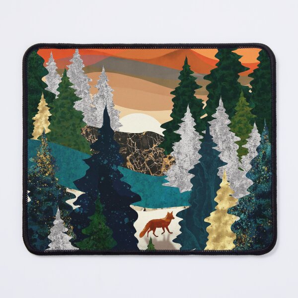 Amber Fox Mouse Pad