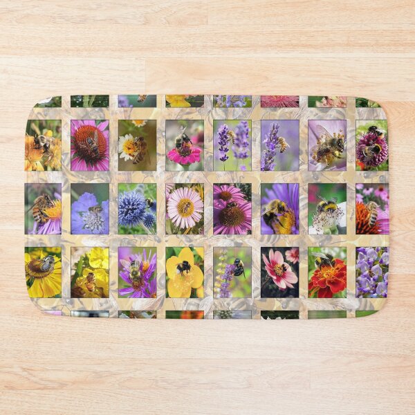 Item preview, Bees in Flowers designed and sold by Montage-Madness.