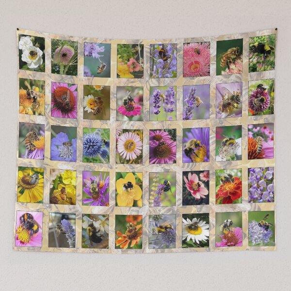 Item preview, Bees in Flowers designed and sold by Montage-Madness.