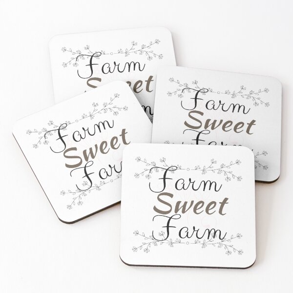 Item preview, Farm Sweet Farm Script Text & Motif Design designed and sold by EarthArtDesigns.