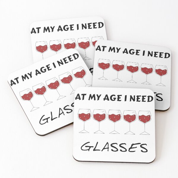 Item preview, At My Age I Need Glasses designed and sold by Bonicrazypeople.